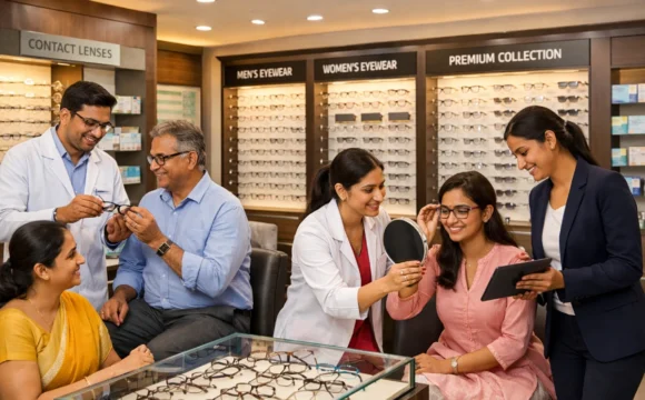 Optical Store at Samyak Drishti Eye Hospital South Bangalore