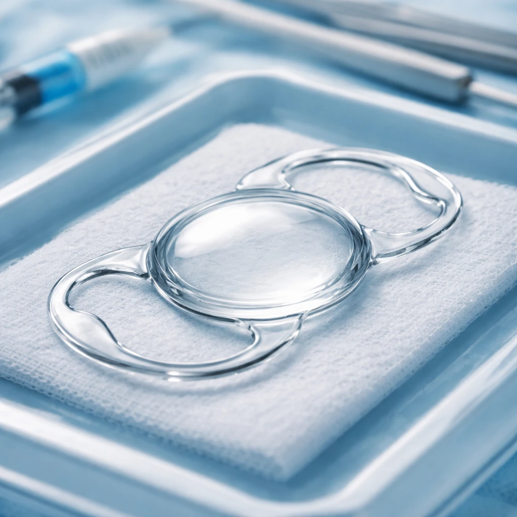 Different types of intraocular lenses used in cataract surgery