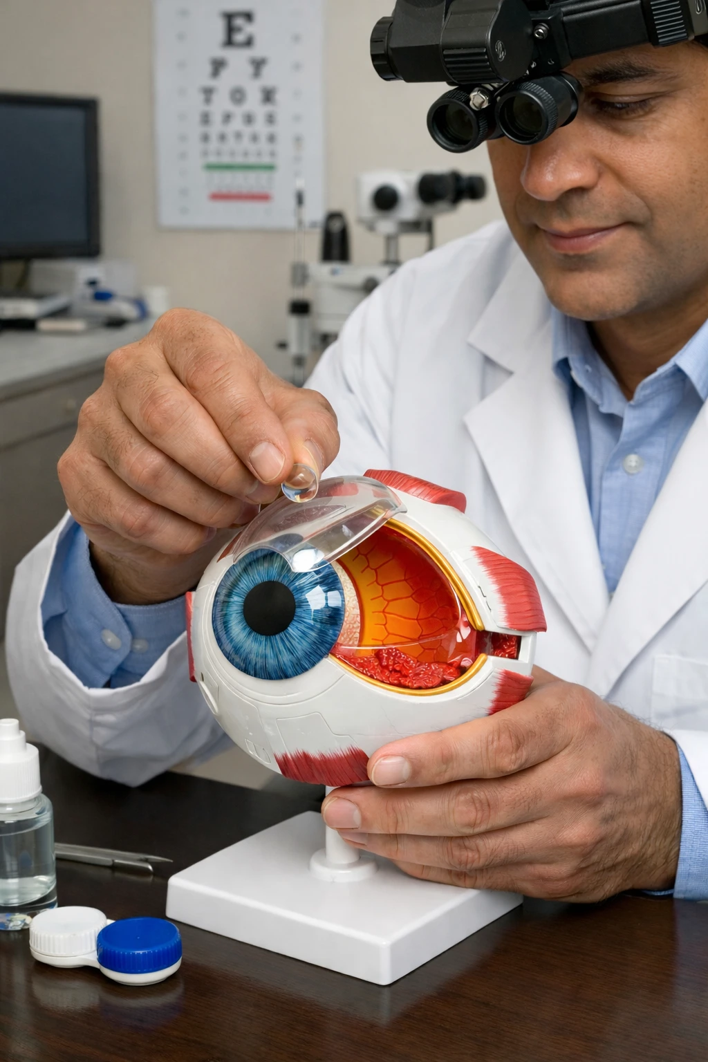 orthokeratology lenses used for overnight myopia control